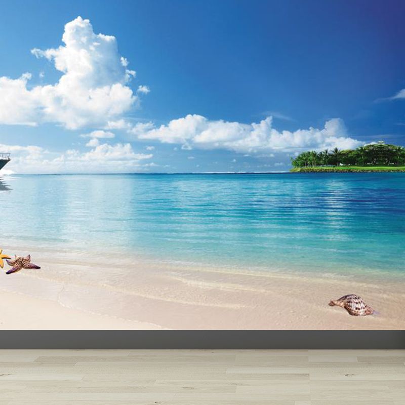 Sky View Mural Wallpaper for Dining Natural Landscape Wall Covering, Personalized