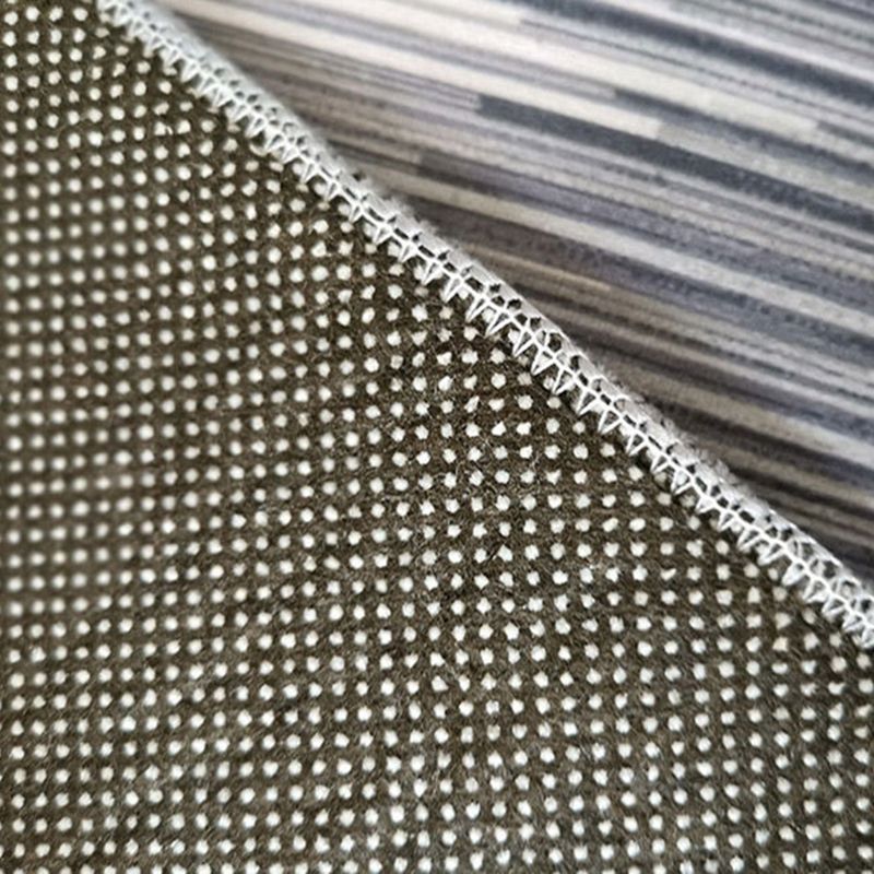 Beige Striped Carpet Polyester Simple Area Carpet Washable Carpet for Drawing Room