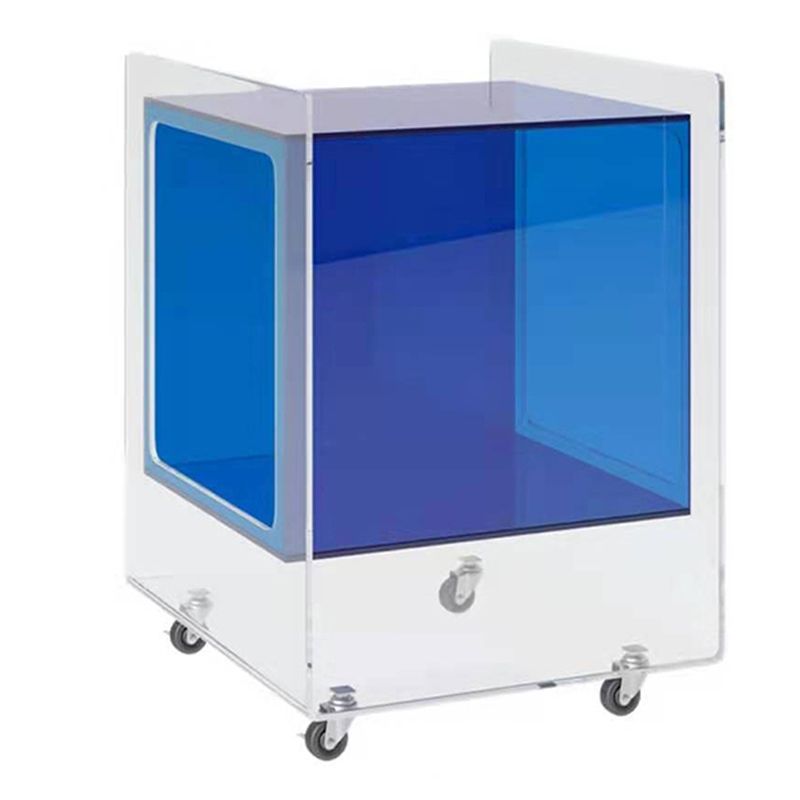 Modernism with Casters Coffee Table Acrylic 18.1'' Cocktail Table