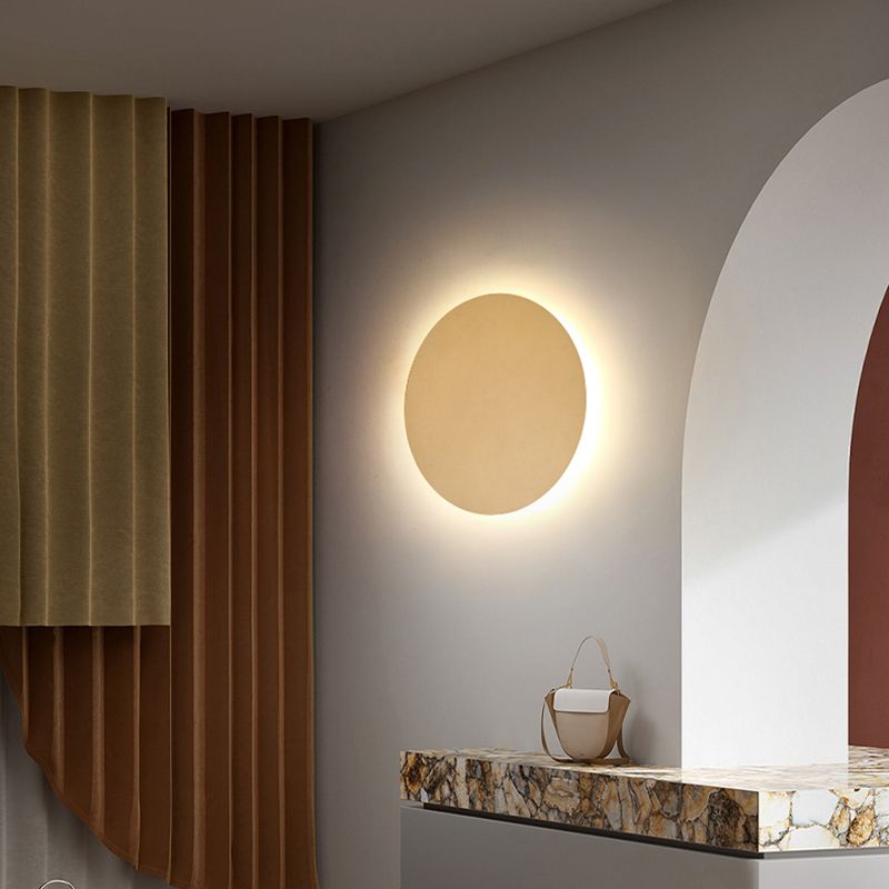 Goldene metallwandmontierte Leuchte moderne Stil kreisförmiger 1 Lichtwandleuchte
