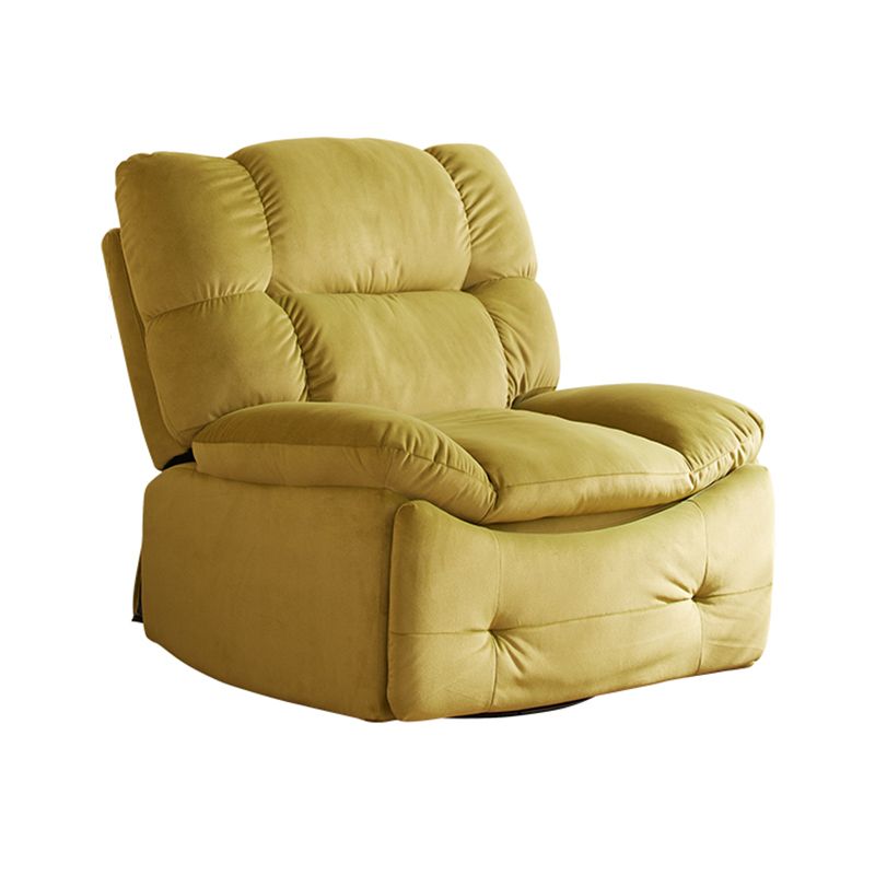 Contemporary Fabric Recliner Tufted Standard Recliner with Adjustable Headrest