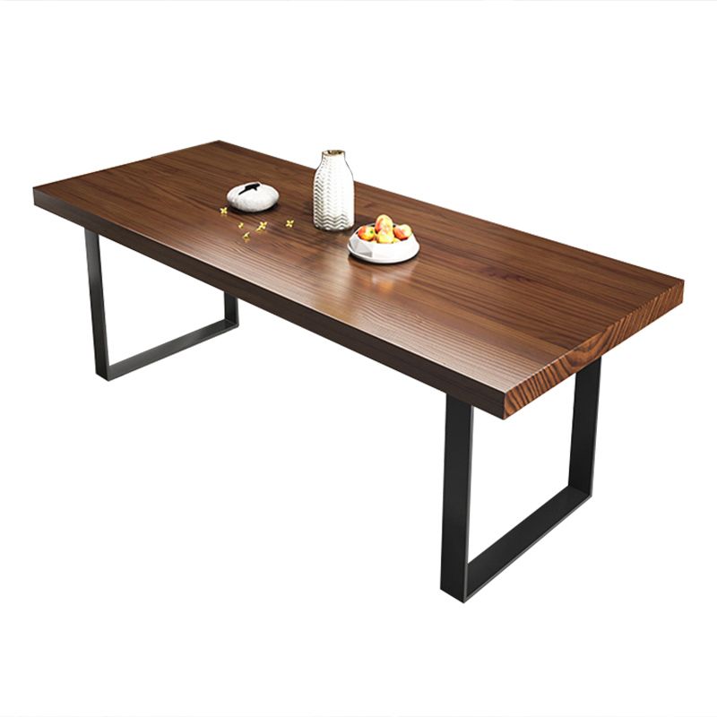 Industrial 1/3/5/7 Pieces Dining Set Rectangle Pine Wood Dining Table for Dining Room