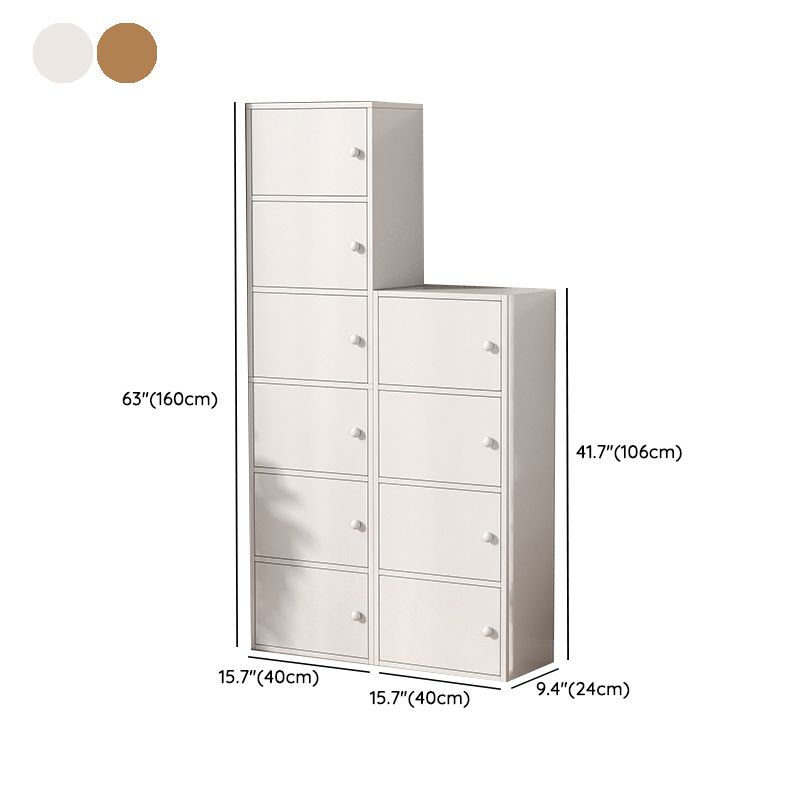 Modern Wooden Accent Cabinet Rectangle Storage Cabinet with Drawer