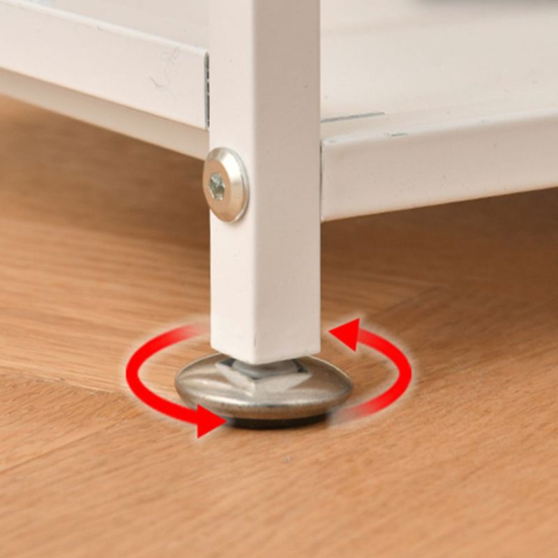 Open Back Standard Bookcase Metal Modern Bookshelf with Shelves