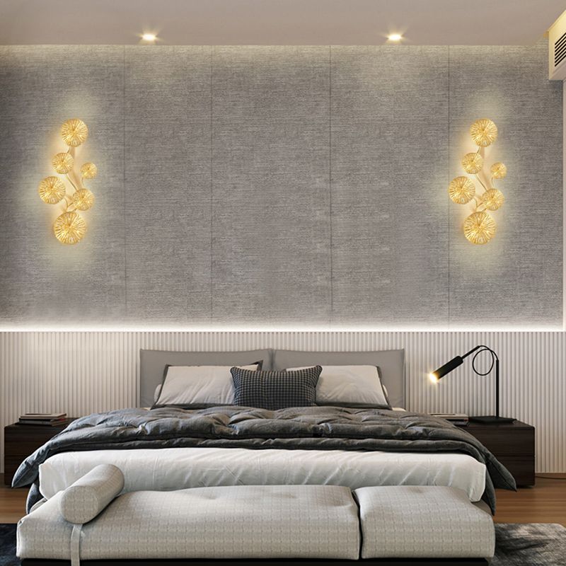 Éclairage mural de forme multiples uniques Éclairage mural métallique de style moderne en laiton