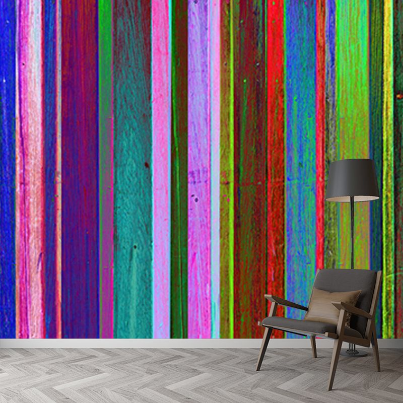 Mildew Resistant Wood Grain Mural Eco-friendly Wallpaper for Bedroom