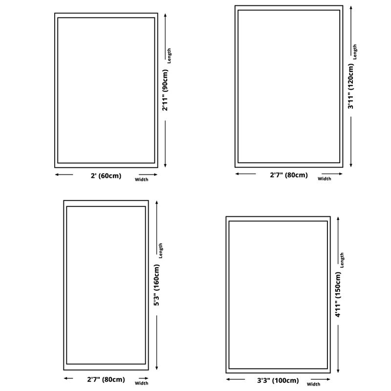 Red Christmas Rug Polyester Modern Carpet Non-Split Backing Area Carpet for Living Room