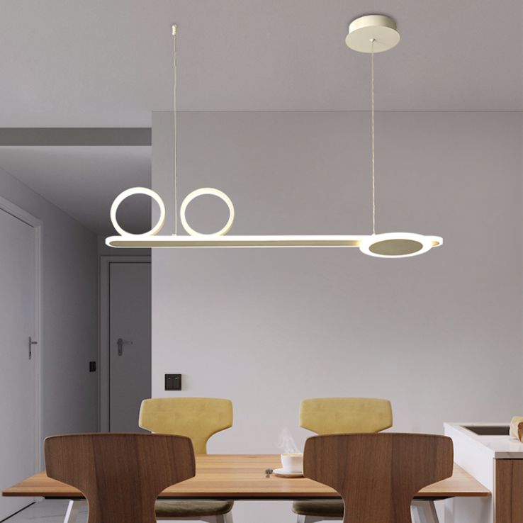 Salle à manger Modern Island LEDLING LINEAR 4 LUMILES PENDANT ALUMINUM LUMIN
