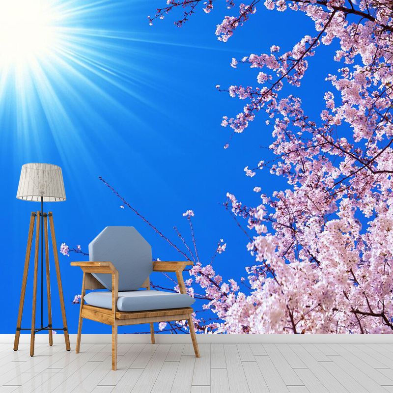 Environment Friendly Plum Blossom Murals Non-Woven Fabric Modern Wall Decor for Home