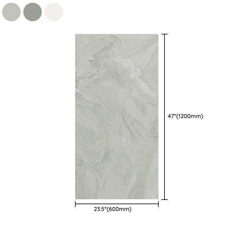 Marble Texture Floor Tile Straight Edge Rectangle Waterproof Floor Tile