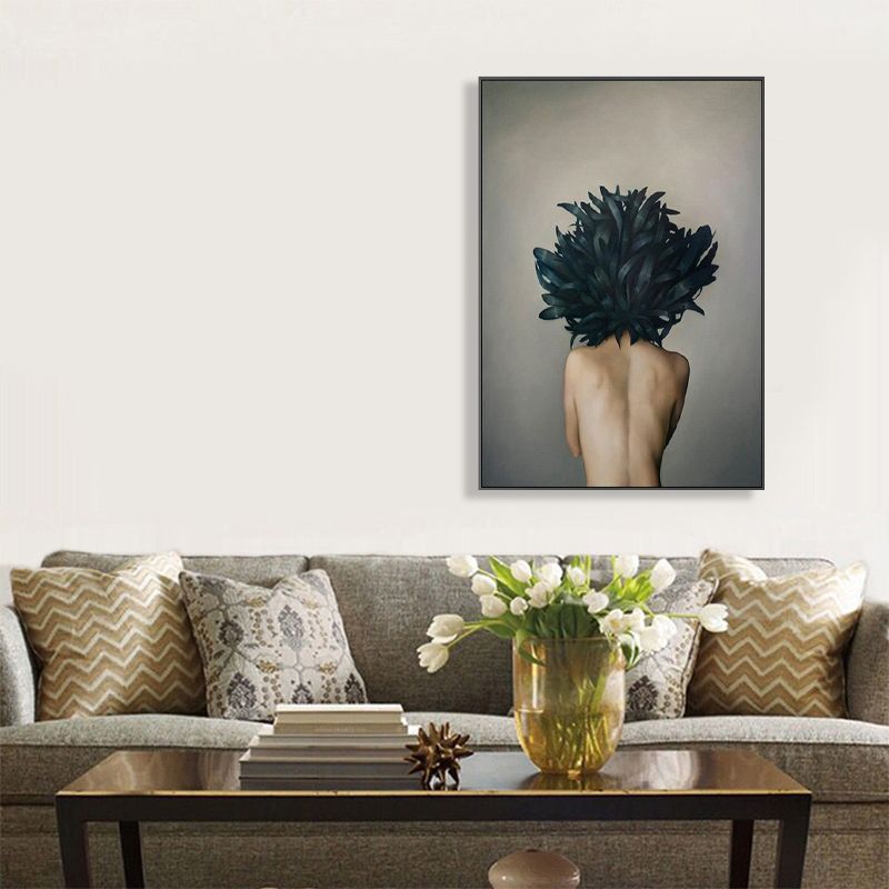 Fashionable Nude Girl Art Print Modern Canvas Wall Decor, Multiple Sizes Options