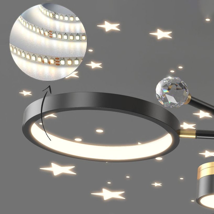 Metal LED Chandelier Lighting Fixture Modern Chandelier Pendant Light for Sitting Room