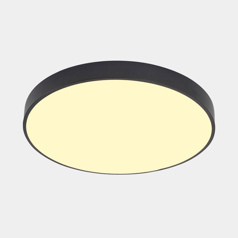 Ronde gang LED-inbouwlamp Metalen Scandinavische plafondverlichting met acryldiffusor