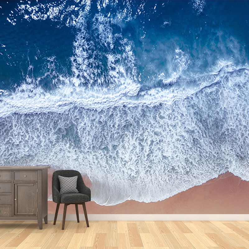 Sandy Beach Wall Mural Tropical Girls Room Mural for Wall Decor, Custom Size