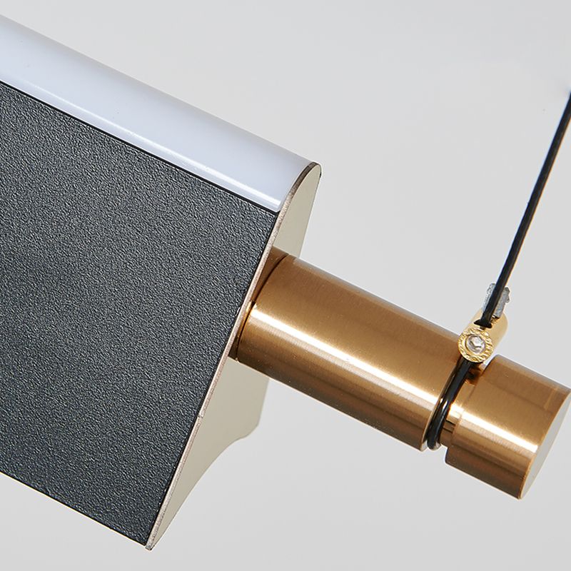 Contemporary Linear Island Lighting Fixture Simple LED Hanging Light for Dining Room