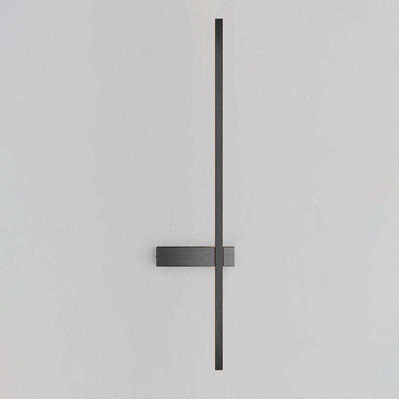 Metal Linear Shape Wall Mount Lighting Modern 1-Light Wall Mount Light Fixture