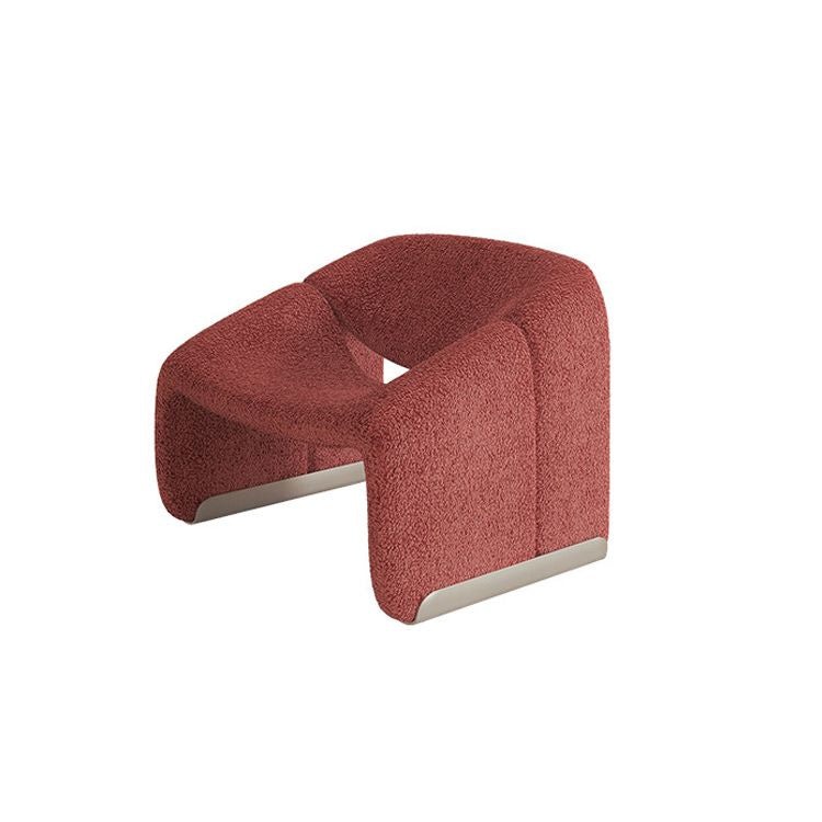 Contemporary Solid Color Side Chair Fixed Back Bedroom Side Chair