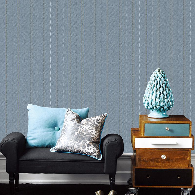 Vertical Stripes Wallpaper Roll for Accent Wall, Neutral Color, 33-foot x 20.5-inch