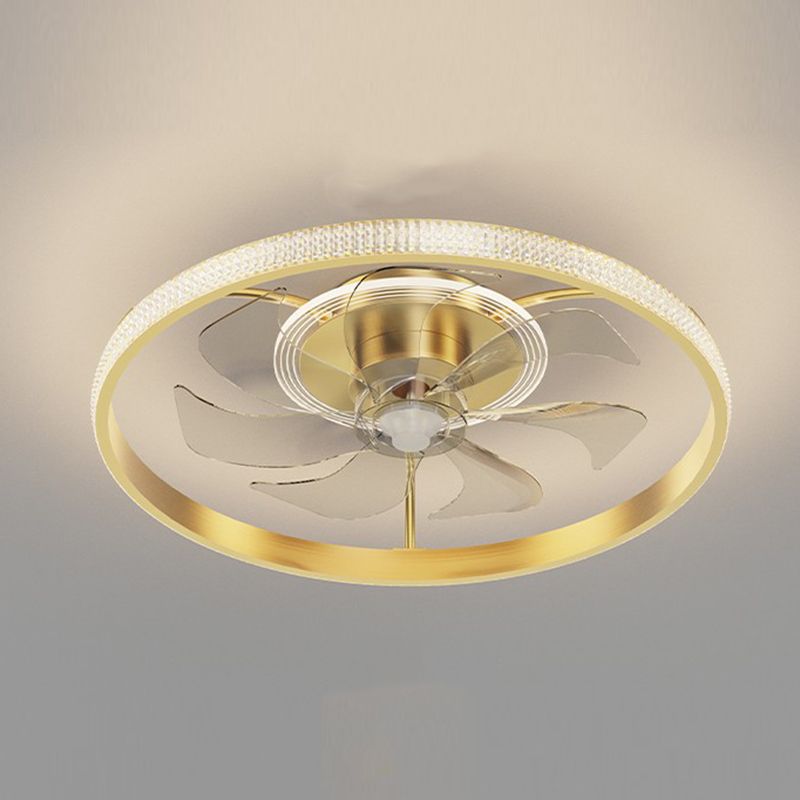 Iluminación de ventilador de techo de estilo moderno iluminación de ventilador de techo de metal para dormitorio