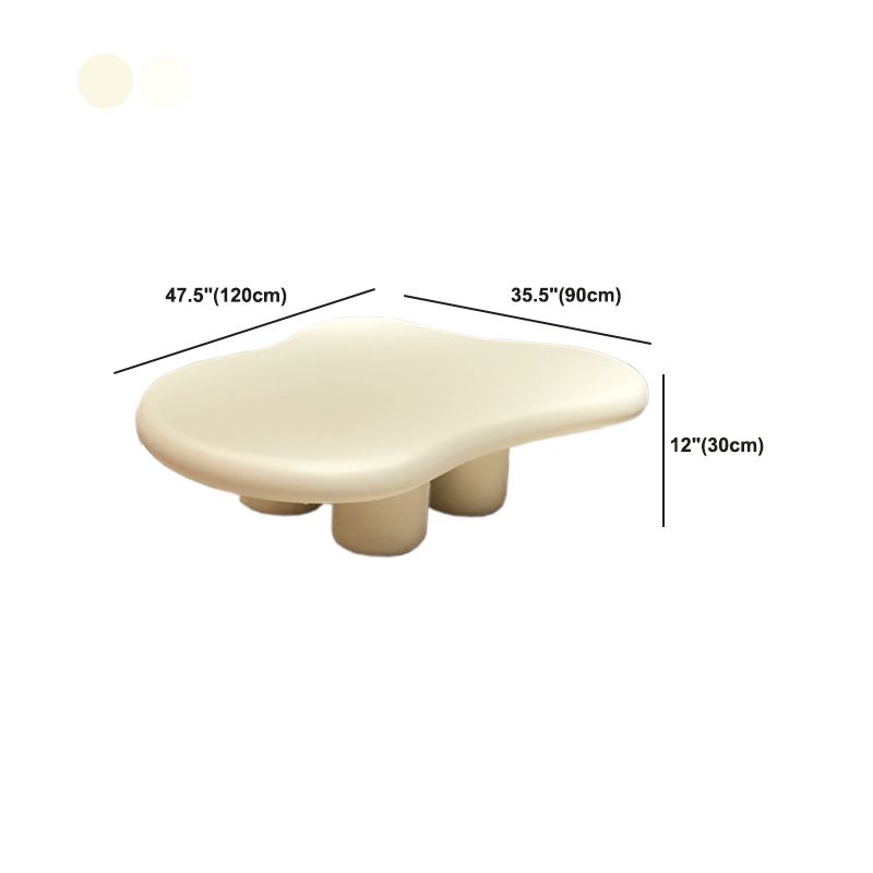 Scandinavian 3 Legs Coffee Table Free form Wooden Cocktail Table for Living Room