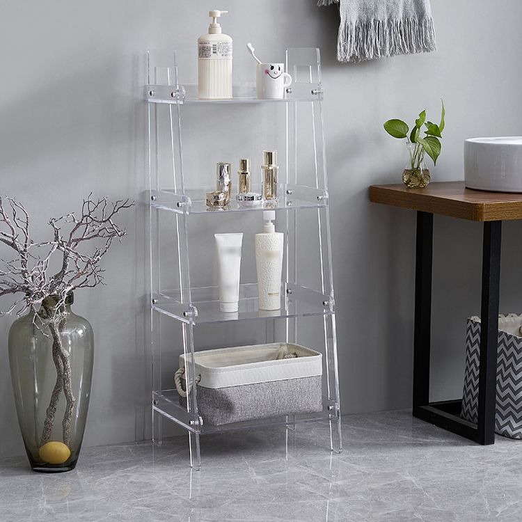 Acryl -Bücherregal Scandinavian Style Open Back -Bücherregal für Büro- und Studienraum