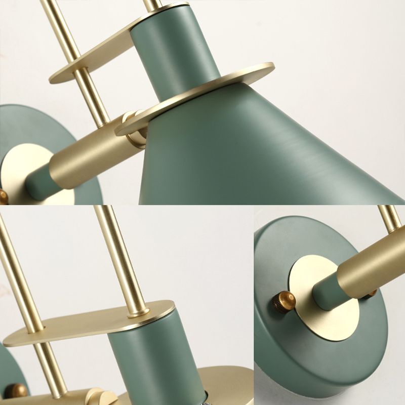 Modern Style Cone Shape Wall Sconce Metal 1 Light Sconces for Corridor