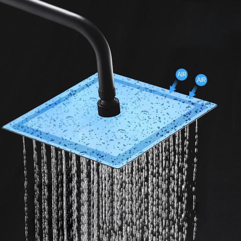 Modern Shower Head Rain Fall Fixed Shower Head Square Rain Fall Hand Shower