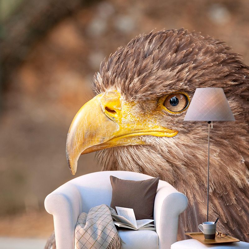 Wild Animal Print Mildew Resistant Wall Mural Wallpaper Bedroom Wall Mural