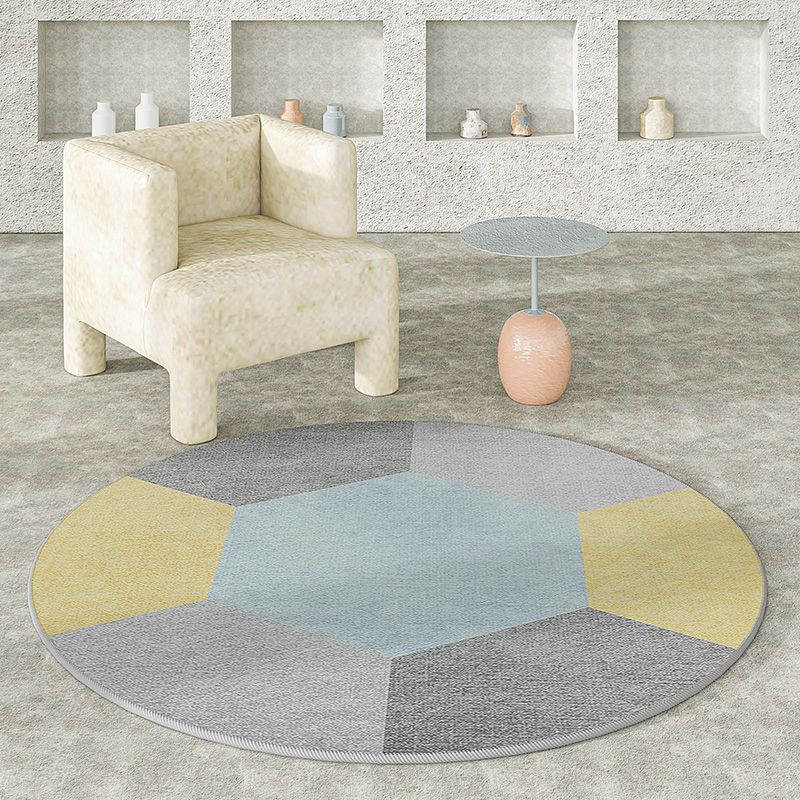 Grijs modern gebied tapijt polyester geometrische print tapijt tapijt niet-slip achtergrondgebied vloerkleed voor woningdecoratie