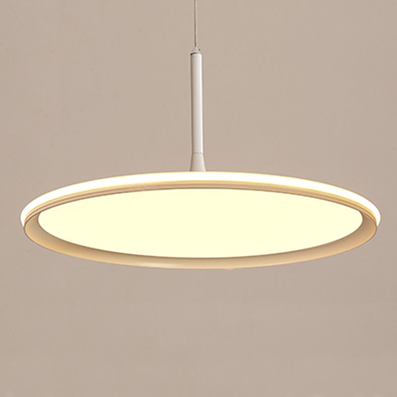 Siliconen cirkelvormige LED hanglamp in moderne beknopte aluminium indoorhangende lamp