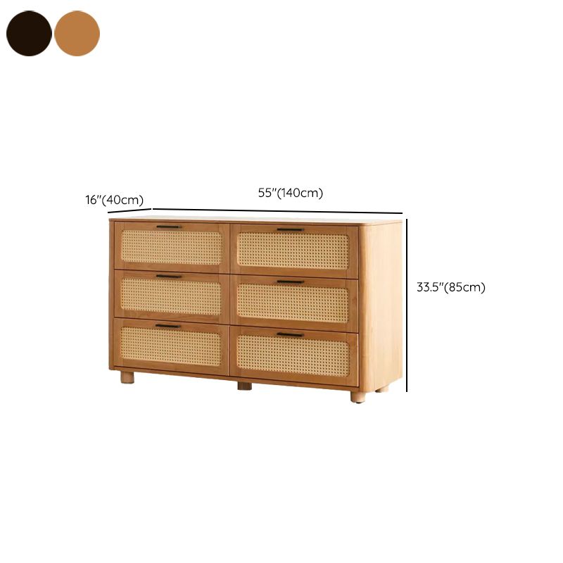 Solid Wood Storage Chest Dresser Modern Storage Chest for Bedroom