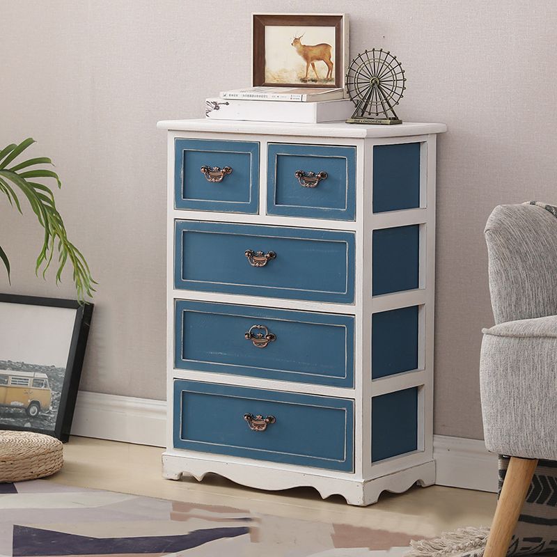 12" W Vertical Lingerie Chest Traditional Bedroom Storage Chest with Drawers