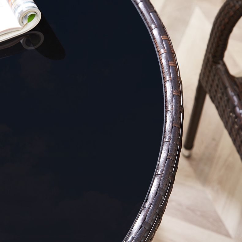 Modern Style Dining Set Glass Top 5/7 Pieces Water Resistant Dining Set