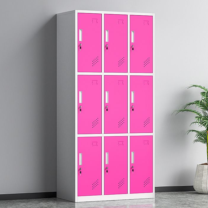 Contemporary Steel Storage Cabinet Non-Hanging Wardrobe Armoire