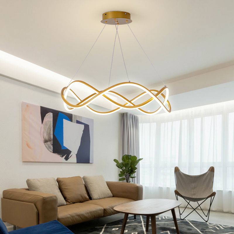 Araña colgante de metal estilo moderno 1 lámpara de lámpara de luz iluminación