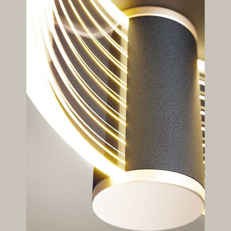 Hedendaagse metalen LED-wand gemonteerd verlichting 1-licht wandonderzoek voor woonkamer