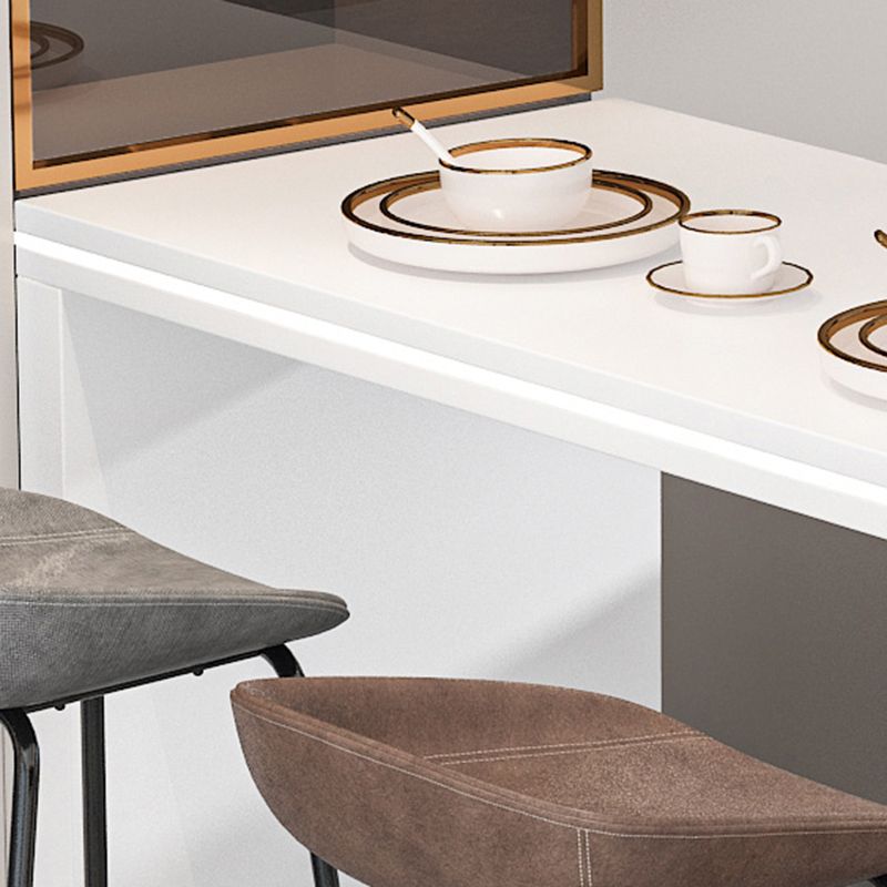 Modem & Contemporary Rectangle Stone Pub Bar Table for Living Room