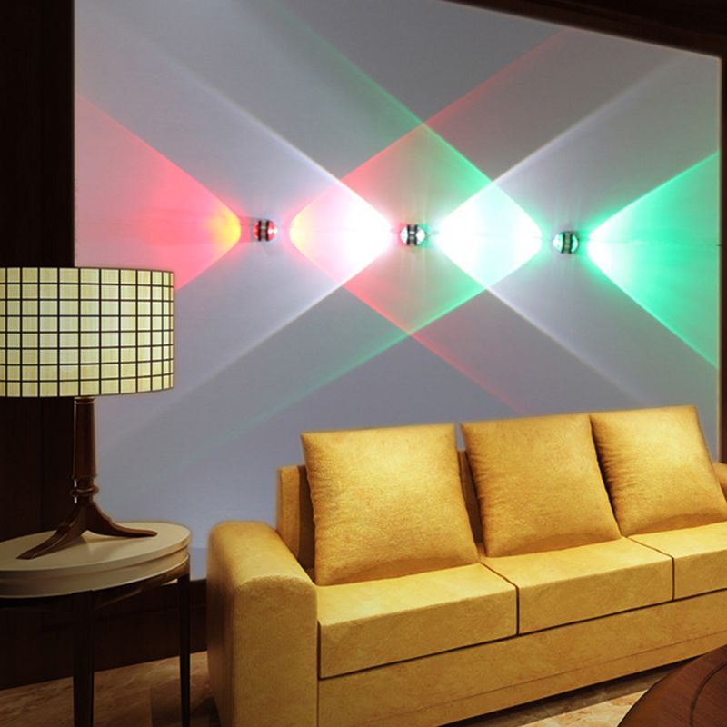 Contemporary Style Geometric Wall Mounted Lamps Metal Multi Lights Wall Sconces