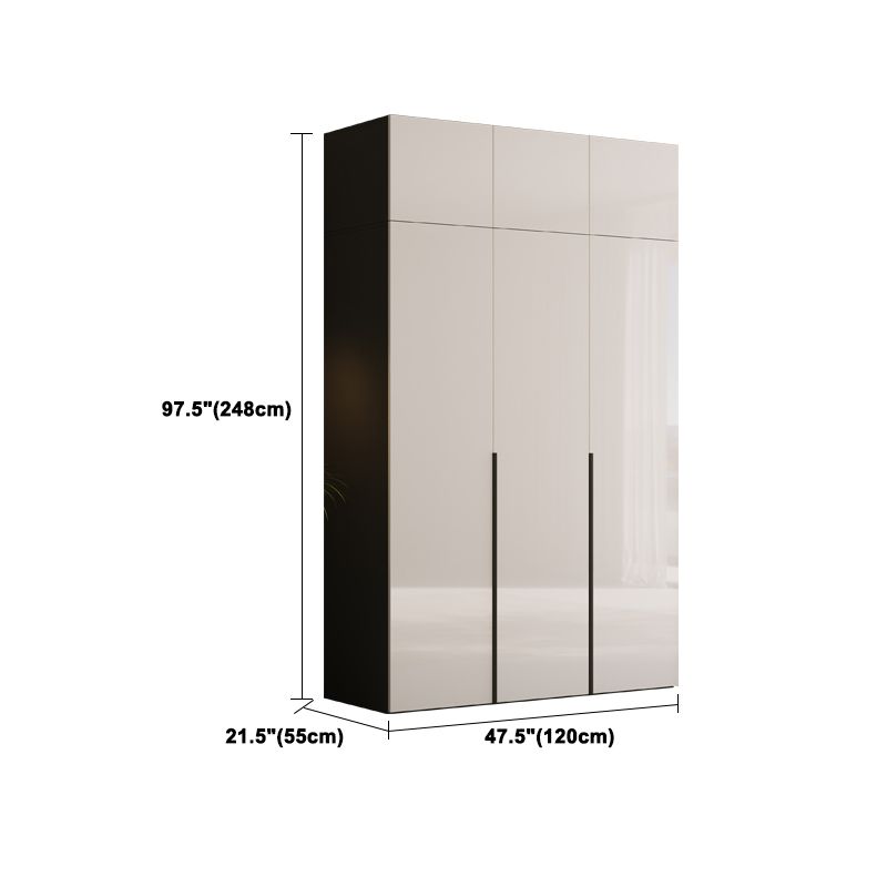 Engineered Wood Wardrobe Closet Contemporary Hinged Wardrobe Armoire