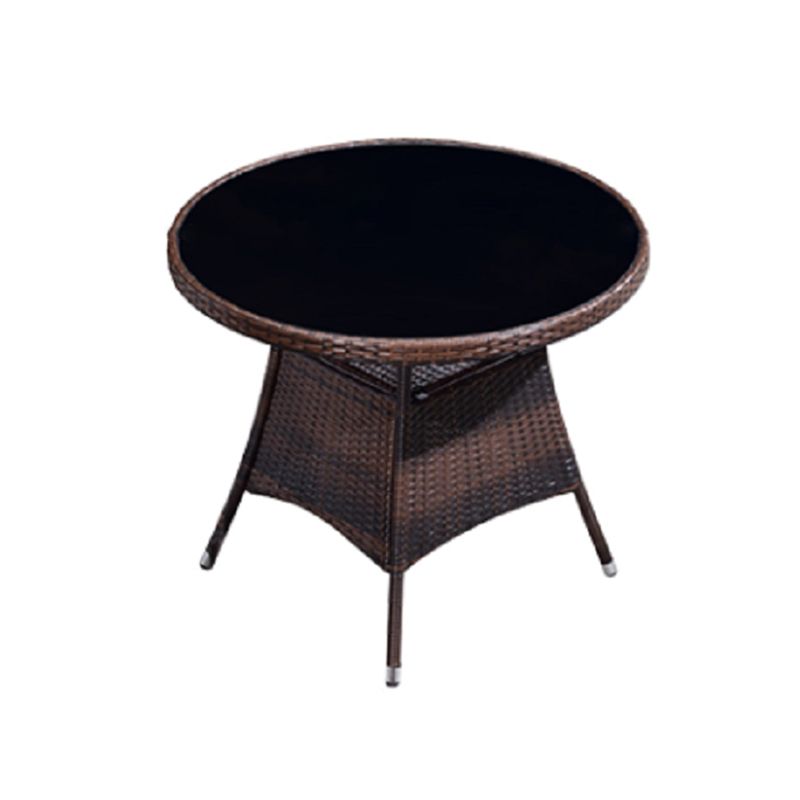 Modern Style Dining Set Glass Top 5/7 Pieces Water Resistant Dining Set