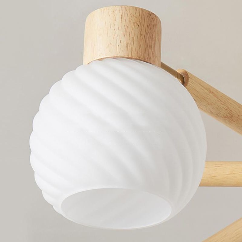 Wood Chandelier Light Modern Style Chandelier Pendant Light for Dining Room