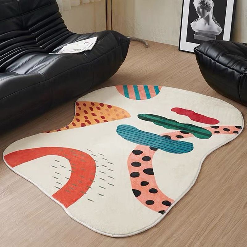 Tapis de bloc de couleur de nouveauté tapis moderne de Polyester tapis de zone amical d'animal familier pour la décoration à la maison