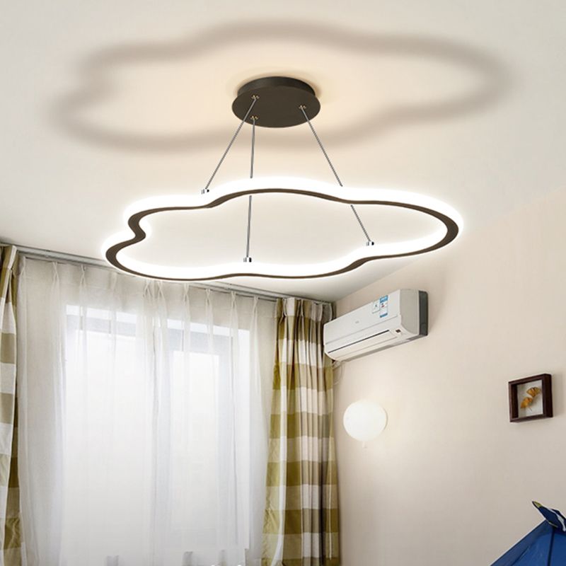 Lineare Form Kronleuchter Licht modernes Metall 1 helles Kronleuchter -Beleuchtungsbestand