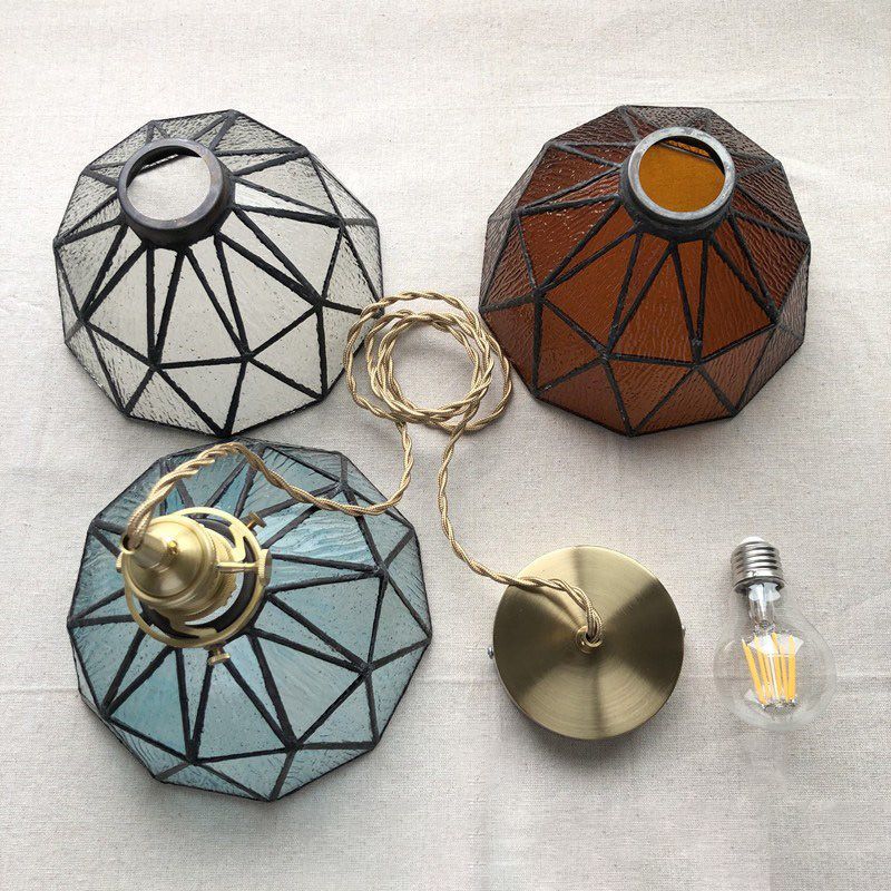 Industrial Down Candant Glass Hallway Appeding Sofriful Light with 1 Luce