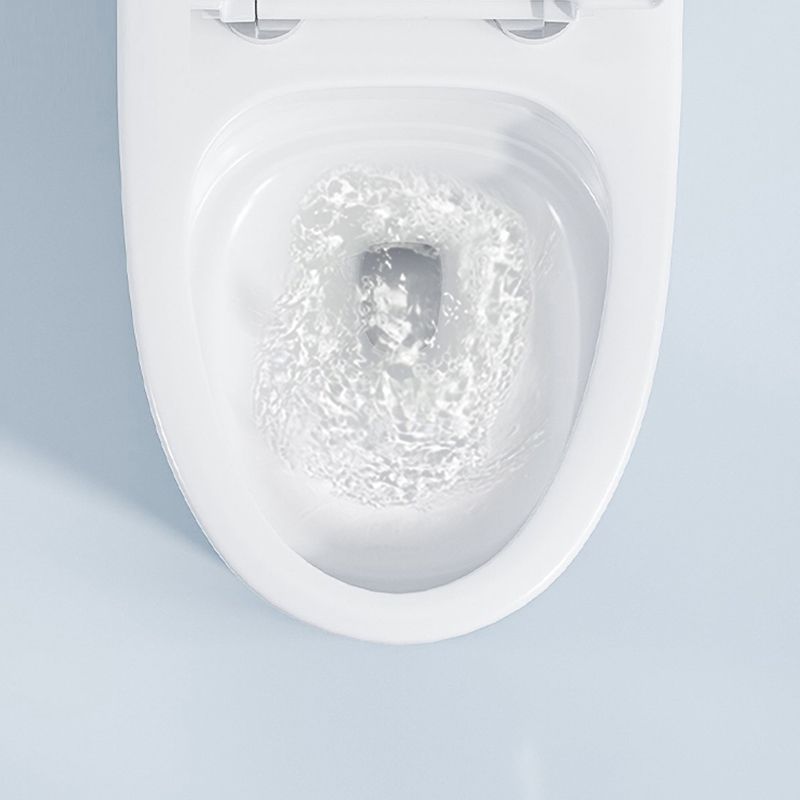 Modern Floor Mounted Flush Toilet White Urine Toilet with Seat for Bathroom