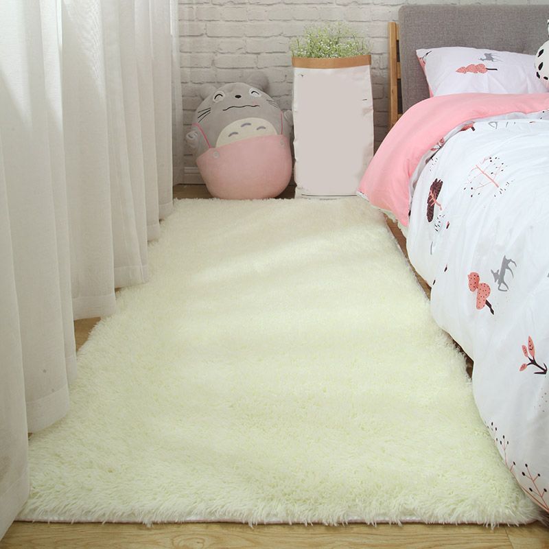 Nordic Plain Teppich Mehrfarbig Faux Fleece Teppich Haustierfreundlich