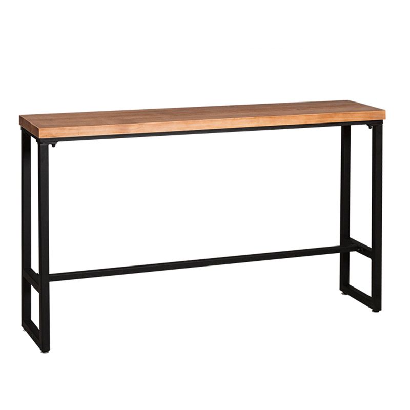 Contemporary Rectangle Bar Set 1/4/7 Pieces Solid Wood Pub Dining Set for Dining Room