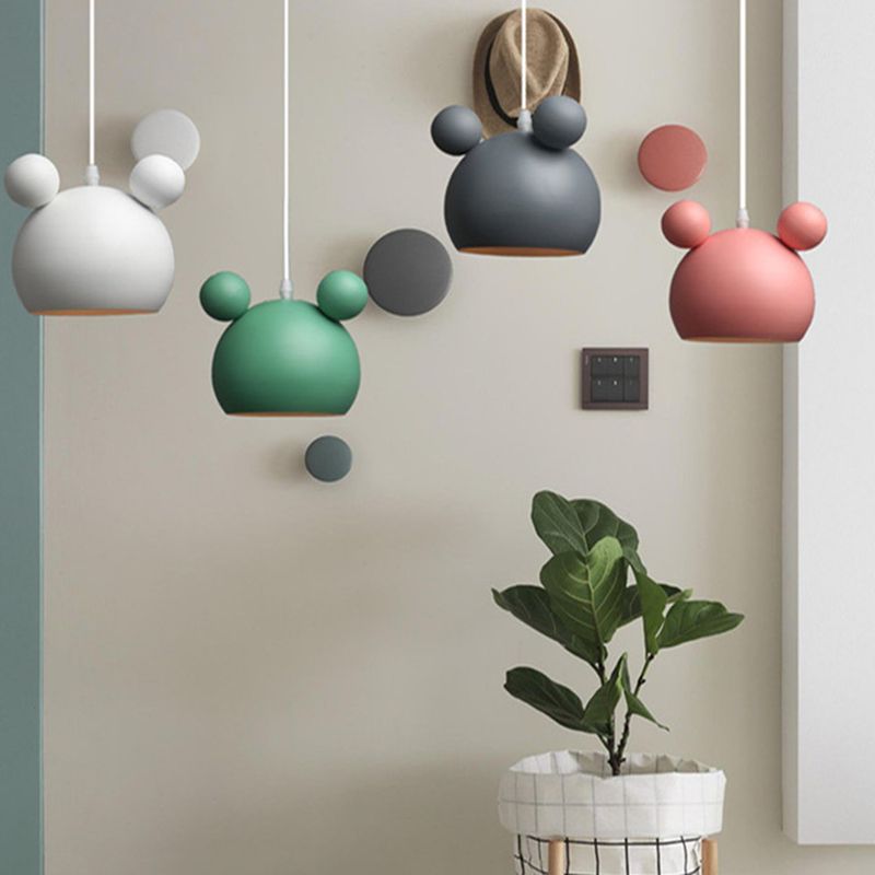 Aione a pendente a semicerbaro Sottonatura in stile minimalista in metallo il ciondolo di illuminazione