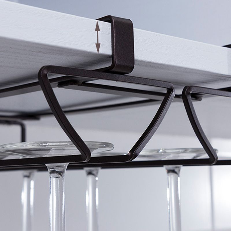 Modern Metal Hanging Wine Rack Wine Stemware Holder for Kitchen