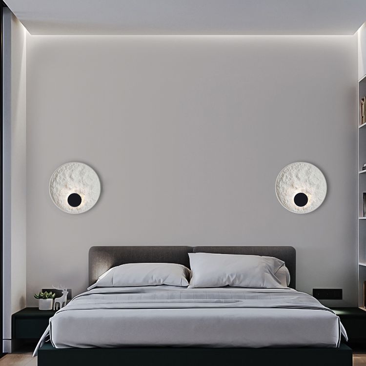 Lámpara de montaje de pared de resina de estilo moderno nórdico 1 LED DE ILUMINACIÓN DE ILUMPLACIÓN DE LA LED de 1 luces para sala de estar